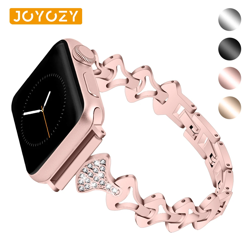 Сменный ремешок joyozy для apple watch нержавеющая сталь 38 мм 40 42 44 4 3 2/1 | Наручные часы
