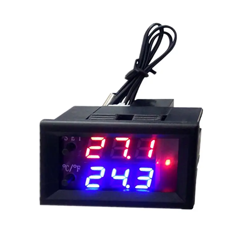 

Dc 12V Micro- Computer Electronic Thermostat Temperature Controller Switch Adjustable Digital Led Display Intelligent