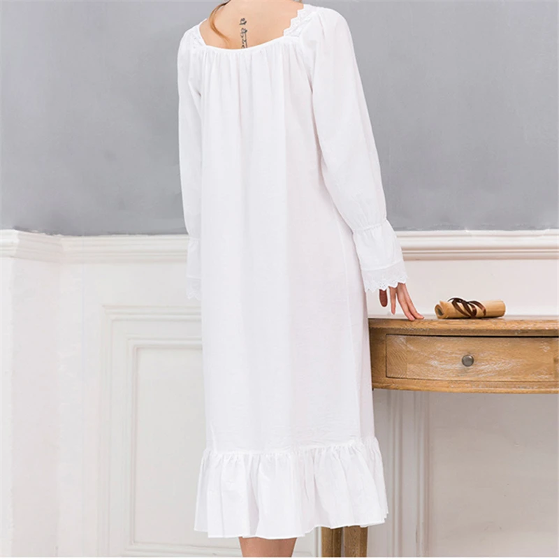 New Arrivals Vintage Nightgowns Sleepshirts Elegant Home Dress
