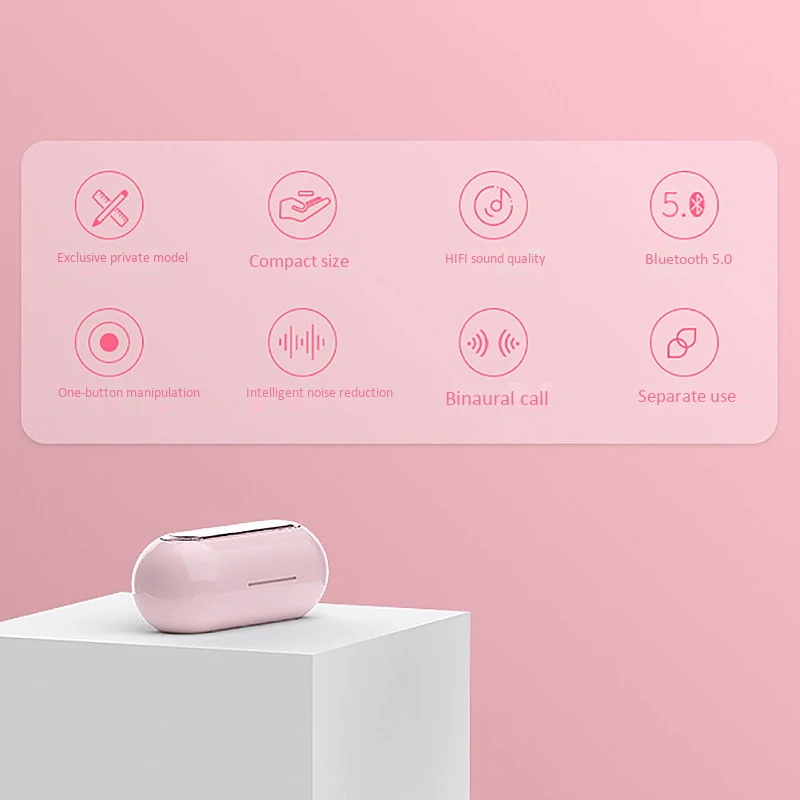 TW10 Bluetooth Headset TWS Bluetooth 5 0 In Ear Stereo Sports Wireless Headset with 400Mah Charging Box