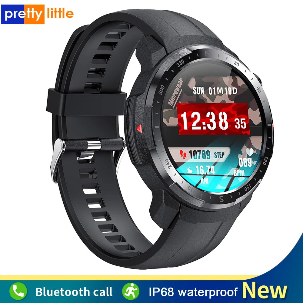 New Bluetooth Call Sports Smart Watch Men IP68 Waterproof Heart Rate 450mAh Long Battery L2-0 Fashion SmartWatch For Android IOS