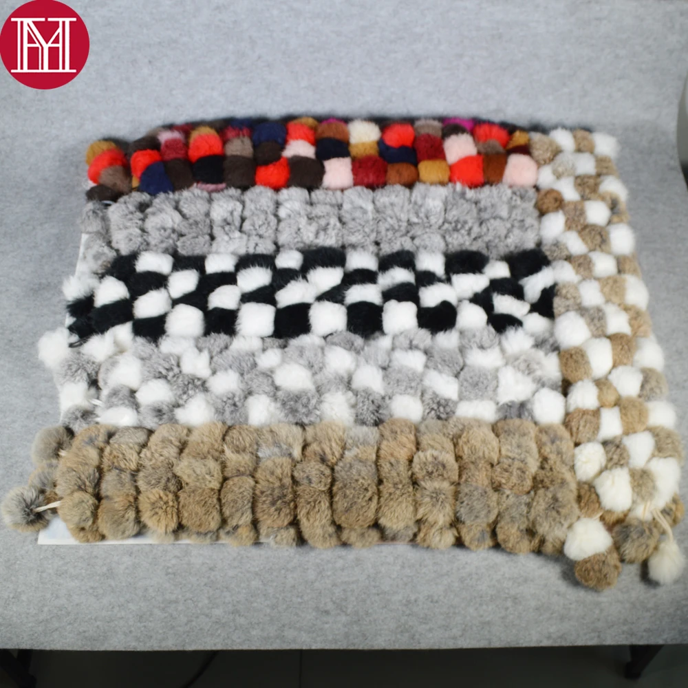 2021 Women Natural Real Fur Scarf Winter Warm Genuine Rabbit Neckerchief Lady Ring Scarves Wholesale Retail |