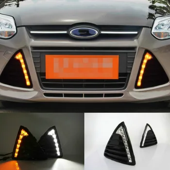 

JURUS For Ford Focus MK3 2012-2014 Led Car Headlight Fog Lights For Cars DRL Led Daytime Running Light Headlights Turning Signal