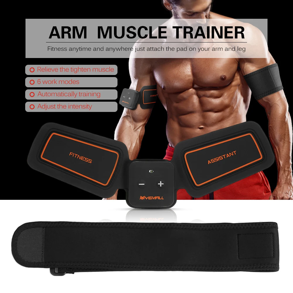 

Arm Muscle Trainer Rechargeable Fitness Toner Leg Waist Exercise Health Arm Fitness Training Toning Gear Workout Assistant