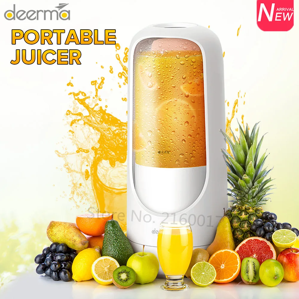 Deerma DEM NU30 300ml Portable Electric Juicer Blender USB Rechargeable