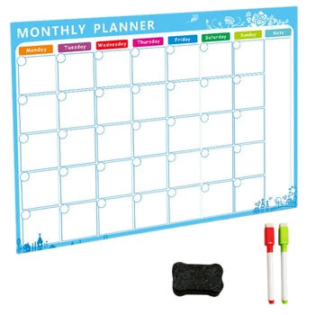 

Magnetic Whiteboard Dry Erase Board Magnets Fridge Refrigerator To-Do List Monthly Daily Planner