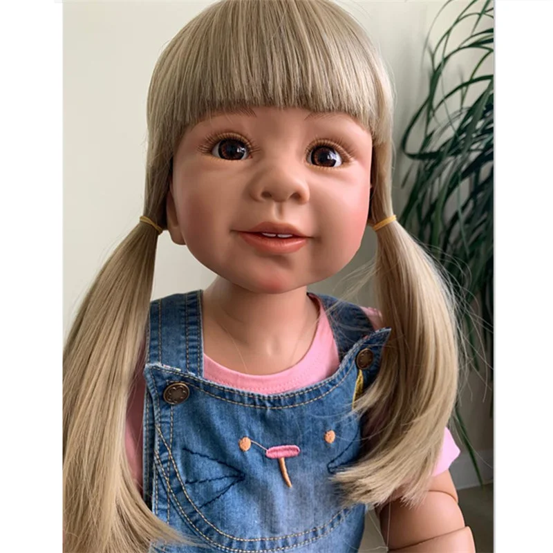 87 см Reborn Baby Girl Bonecas Bebes Reborn Menina Princess Toy Full Silicone Inteiro Baby Reborn BJD рождественские подарки