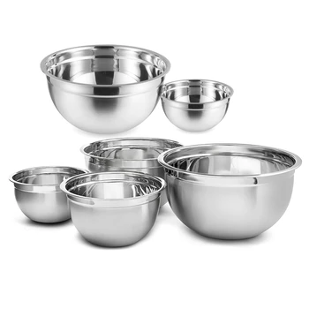 (Set of 6) Stainless Steel Mixing Bowls 1