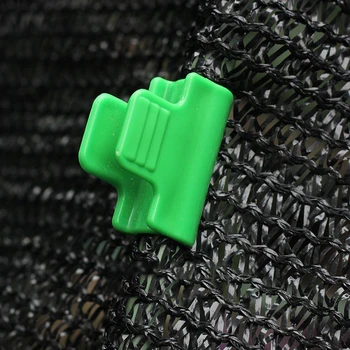 

24Pcs Pipe Clamps for Outer Diameter 11mm Plant Stakes Greenhouse Shed Film Row Cover Shading Netting Tunnel Hoop Clips