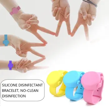 

Hand sanitizer wristband dispenser silicone watch with children's disposable hand sanitizer bracelet adult silicone bracelet