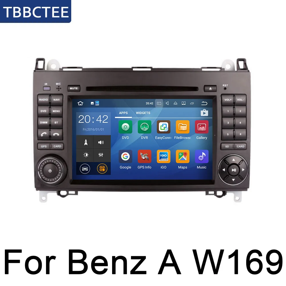 Discount For Mercedes Benz A class W169 2004~2012 NTG Car DVD multimedia Player GPS Navigation Android System Radio Audio Video WIFI 5