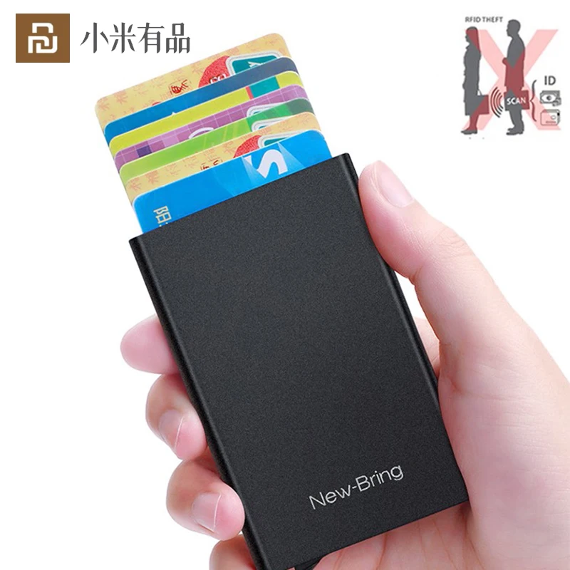 В наличии Youpin NewBring мини-протектор для карт кошелек держатель тонкий
