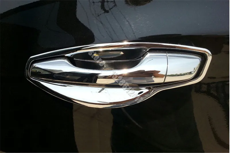 Хромированное защитное покрытие для дверной ручки Hyundai Santa Fe IX45 2013-2021 ABS отделка