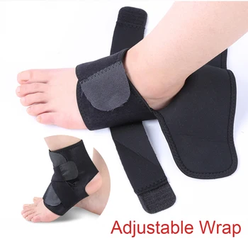 Compressie Verstelbare Voet Brace Elastische Band Ankle Wrap Fitness Guard Enkel Protector Sport Basketbal Voetbal Running