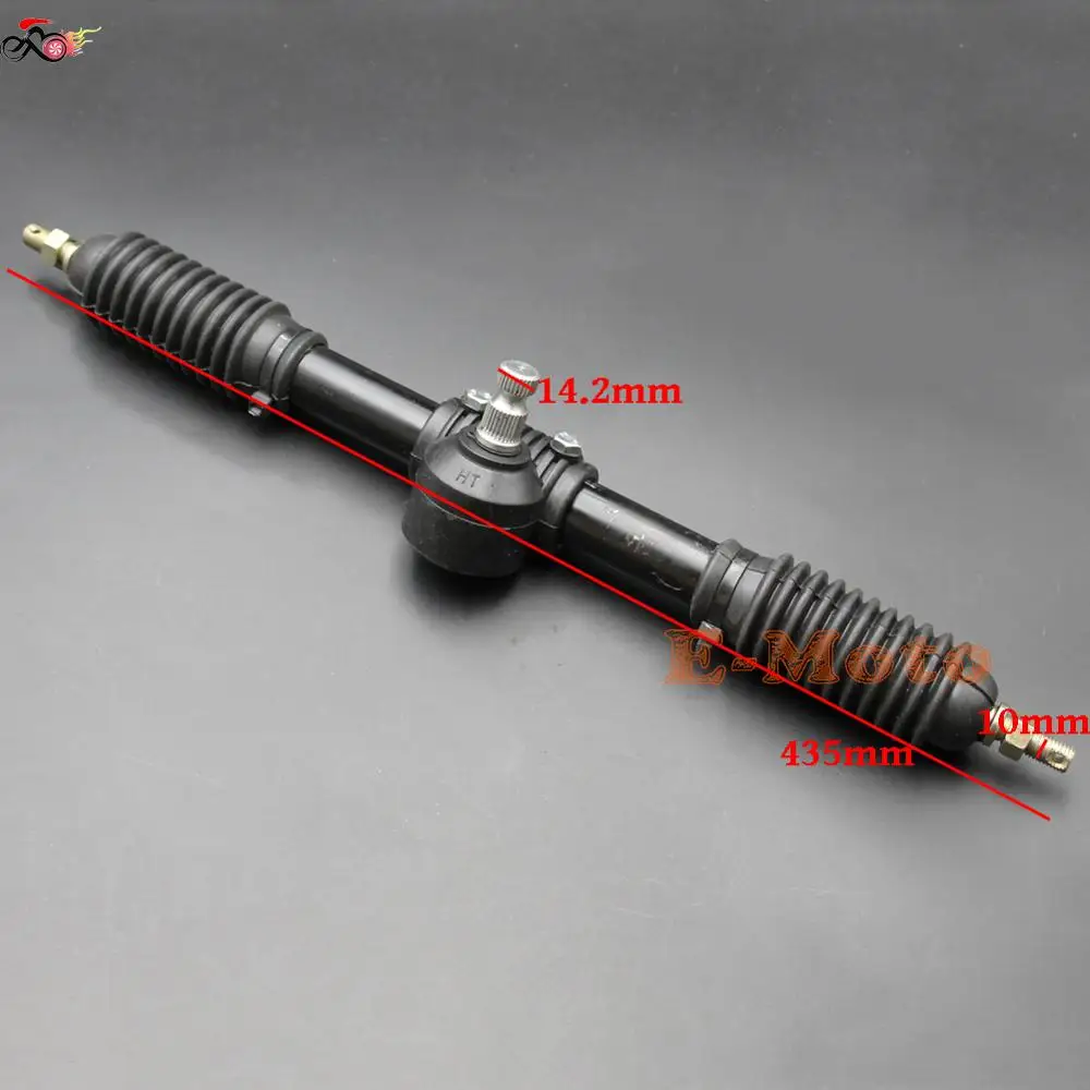 110cc 125cc 140cc 150cc Go Kart Go Cart 300mm Steering Wheel Gear Rack Pinion Tie Rod Rack Adjustable Shaft Assembly NEW