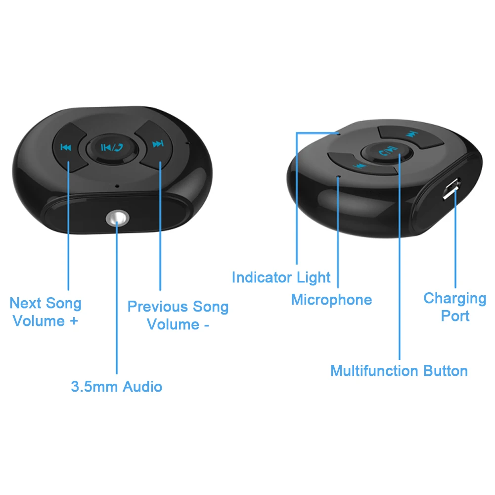 Bluetooth аудио приемник 3,5 мм беспроводной Bluetooth 4,0 аудио музыкальная стерео Колонка микрофон Автомобильный приемник адаптер