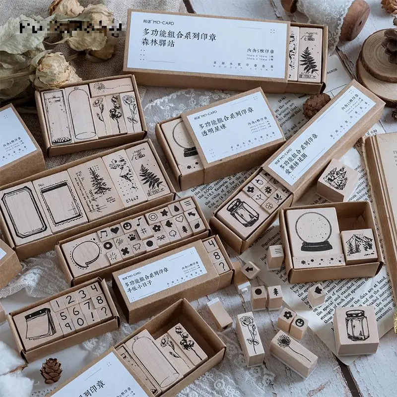 

Vintage Specimens of plants Wood Stamp 1 Set DIY Craft Wooden Rubber Stamps for Scrapbooking Diary Scrapbooking Standard Stamp