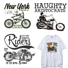 Крутые наклейки для мотоцикла, клуба, утюга, для передачи тепла, животные, Гладильные наклейки, футболки, термонашивки, наклейка, аксессуары, аппликации на заказ