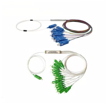

9 PCS/Pack PLC Optical Splitter SC APC SC UPC 1X16 FTTH Fiber Optic Splitter FBT Optical Coupler Singlemode Simplex Steel Pipe