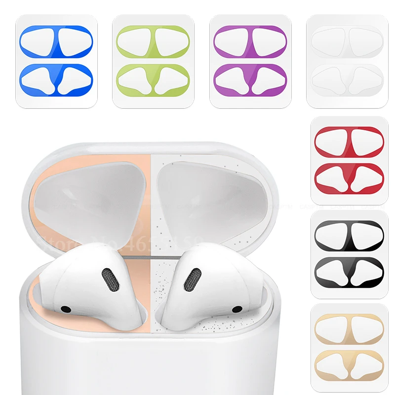 CASPTM защита от пыли для Airpods 2nd Bluetooth наушники металлическая наклейка 2