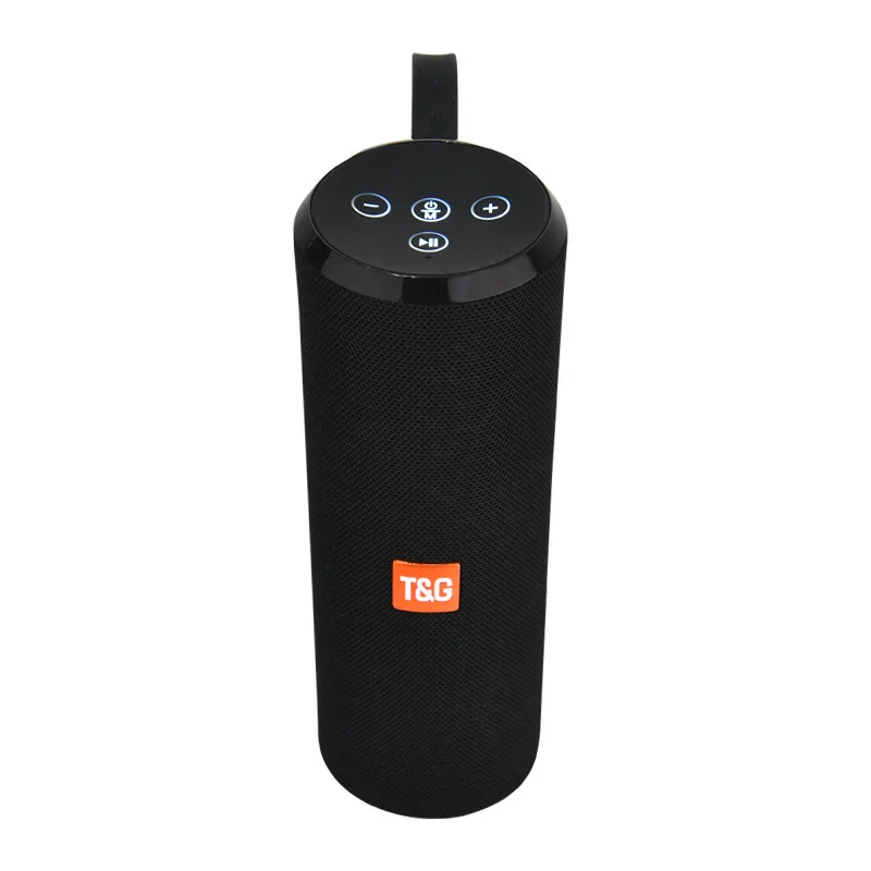 black Портативный Bluetooth динамик Открытый громкий динамик TG126 Беспроводная мини Колонка 3D стерео объемный динамик Поддержка FM TF карта бас-бокс - Цвет: black