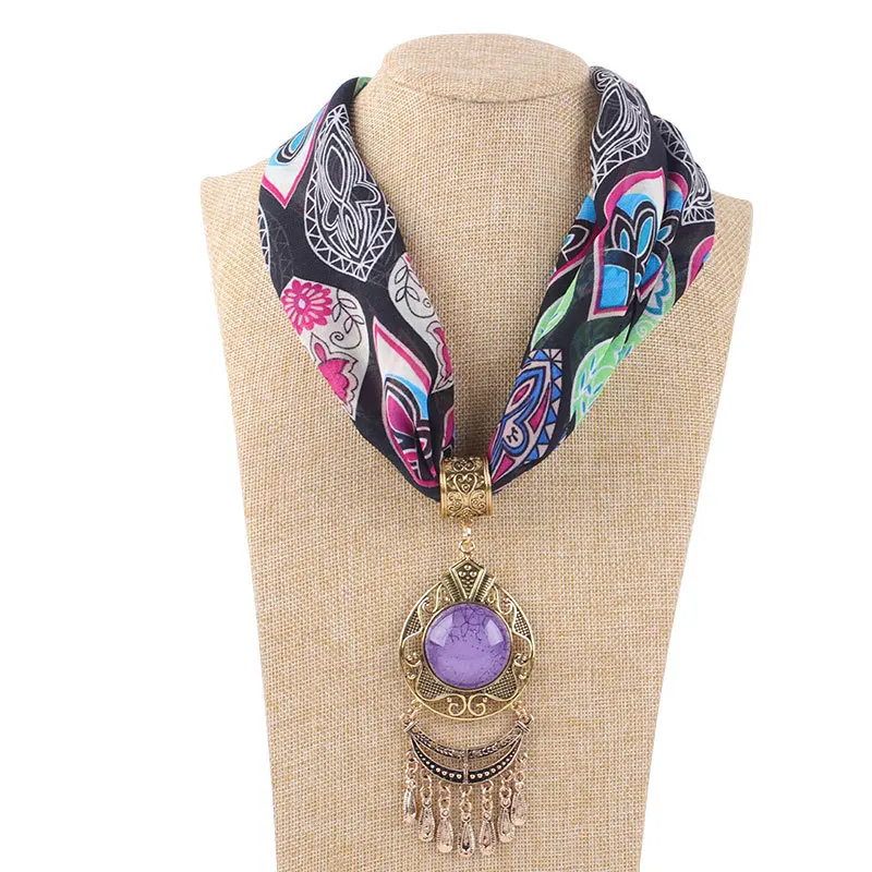 

Bohemia Bronze Multicolor Glazed Fringe Pendant Garnish Minority style Ornament Scarf pendant scarf