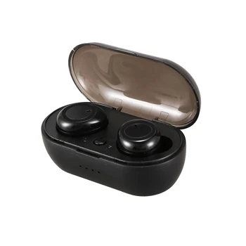 

W12 Bluetooth Headset, TWS Bluetooth 5.0 Mini Button Sports Stereo Wireless Headset-Black