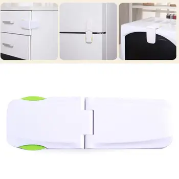 

Child Safety Cabinet Locks, 4 Pack Baby Safety Locks Baby Proofing Drawer Locks No Tools or Drilling Needed Cupboard Kid Locks C