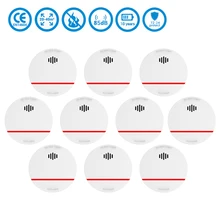 Best Offers CPVan 10pcs/Lots Fire Smoke Detector EN14604 CE Certified 10 yr smoke alarm for Home Security Fire Alarm Mini Smart detector Best Offers CPVan 10pcs/Lots Fire Smoke Detector EN14604 CE Certified 10 yr smoke alarm for Home Security Fire Alarm Mini Smart detector