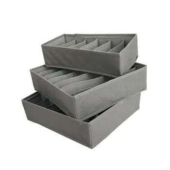 

3pcs/set Multifunctional Clothes Socks Bra Ties Underwear Storage Boxes Organizer Container Home Tiny Things Storage Bo