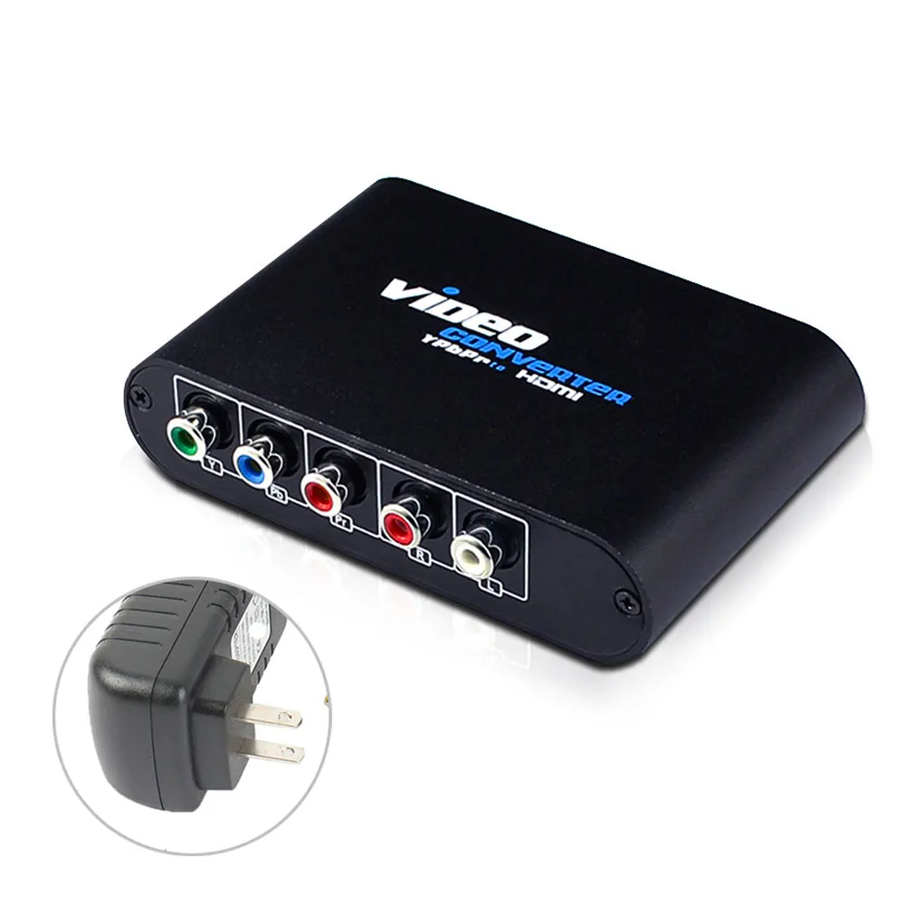 5 RCA Ypbpr в HDMI конвертер 1080P HDMI 1,3 видео аудио конвертер адаптер поддерживает 1080P видео аудио адаптер для ТВ ПК - Цвет: US Plug
