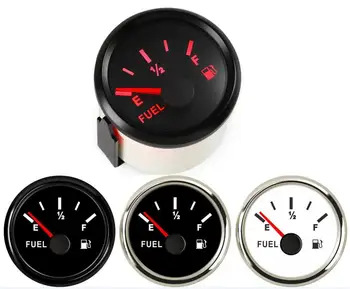 

1pc 0-190ohm Truck Fuel Level Gauges 52mm 240-33ohm Motorcycle Fuel Level Meters Auto Modified Instrument Red Backlight 9-32v