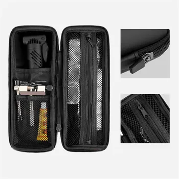 

Bicycle Tire Repair Kit Bike Repair Tools Glue-free Tire Patch Bicycle Tool Set Cycling Tools Fix Kit Bag Mender Storage Bottle