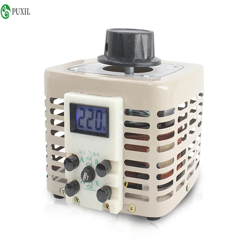 Напряжение регулятор бытовой 220 В однофазные 0 250V AC TDGC2 500W автотрансформатор 5kw