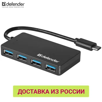 

USB Hubs Defender 83208 keyboard computer PC usb hub adapter splitter computer accessories