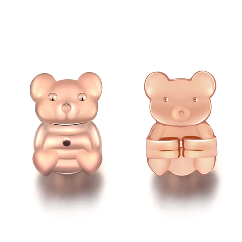 Ms Betti bear owl paw earring listers back set04