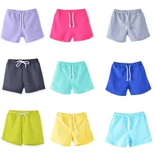 Новое поступление, модные шорты ярких цветов для маленьких мальчиков и девочек, повседневная одежда 8,30