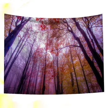 

1pc Beaitiful Printing Hanging Tapestry Beach Towel Bath Towel Household Wall Background Decorative Cloth for Home (Purple)