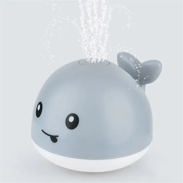 Baby Light Up Bath Tub Toys Whale Water Sprinkler Pool Toys for Toddlers Infants Whale Water Sprinkler Pool Toy 1