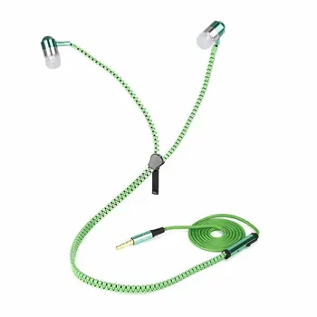 

Colorful Zipper Earphone In-ear Stereo Universal Headset With Earbuds Microphone Creative Heavy Bass Zipper Headset