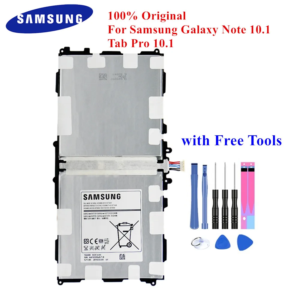 Планшет батарея T8220E для samsung Galaxy Note 10,1 Tab Pro 10," P600 P601 P605 P607 T520 T525 8220mAh с инструментами