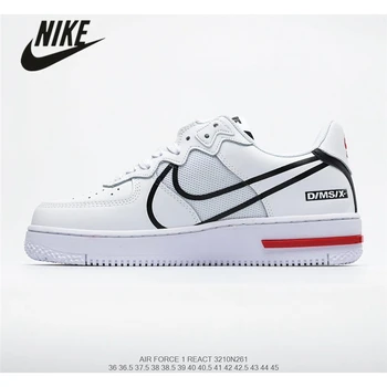 

Nike AIR FORCE 1 REACT WHITE D/MS/X React cushioning sneakers size 40-45