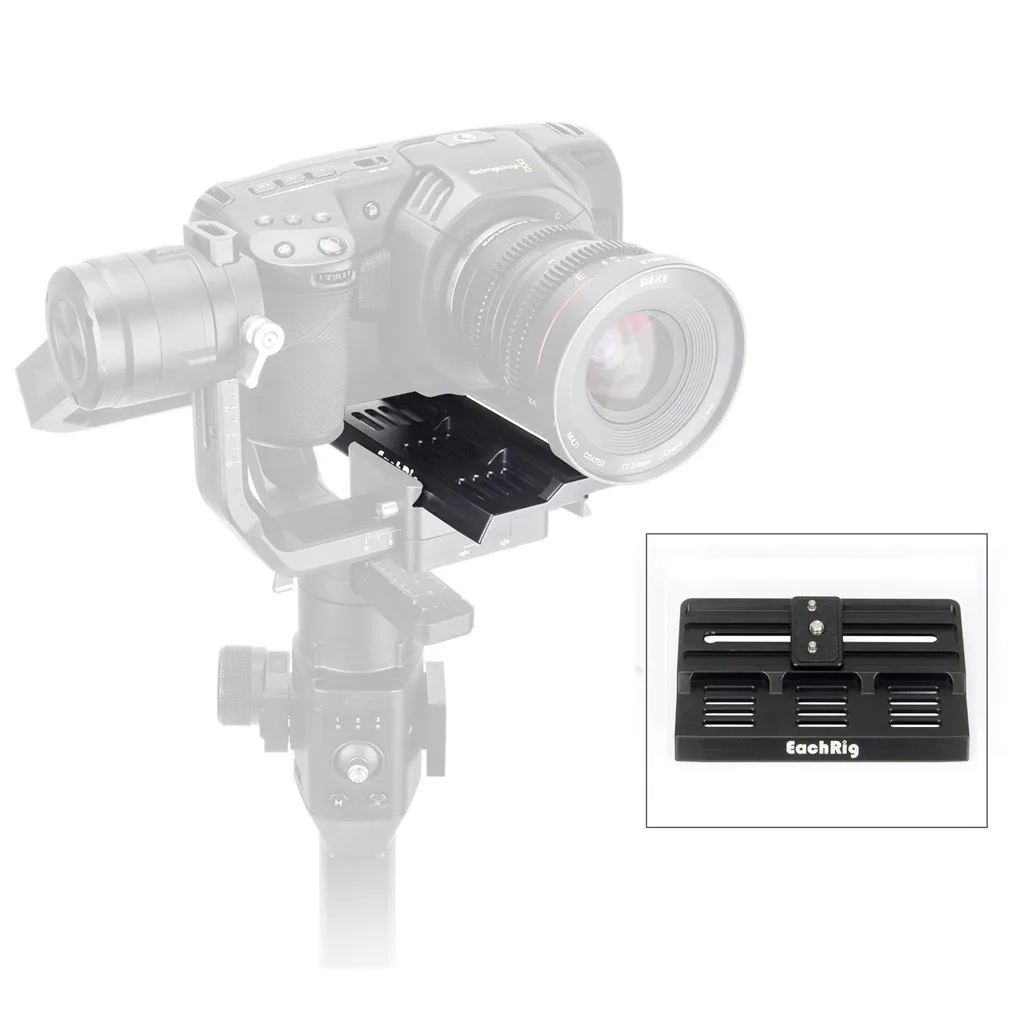 Офсетная пластина для камеры из алюминиевого сплава для камеры DJI Ronin-S 4 K, дополнительная пластина для вывиха пространства, аксессуары для камеры#823