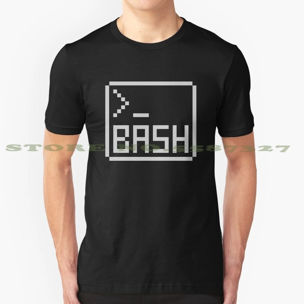 Bashシェルピクセルの描画コマンドラインハッカーグラフィックカスタムおかしいホット販売tシャツbashシェルunix Linuxピクセルプログラマ Tシャツ Aliexpress