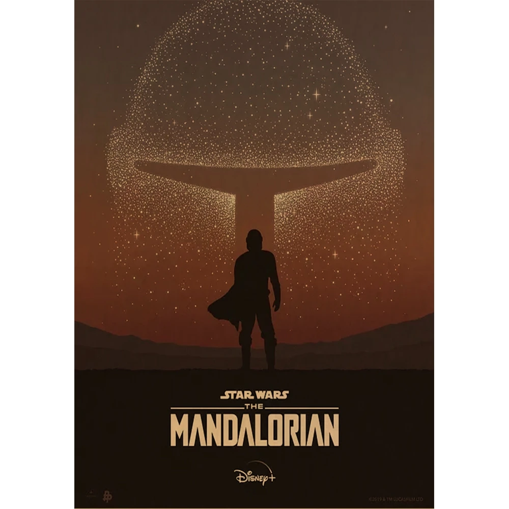 Мандалор Сезон 1 фильм ретро постер винтажный крафт бумага Ретро плакаты