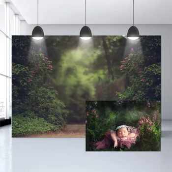 

Vinyl photography background spring path background props photography studio customized photography background