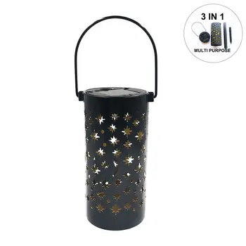 

3 In 1 Landscape Yard Led Solar Powered Pathway Patio Stars Moon Lawn Light Iron Art Garden Decoration Outdoor Waterproof