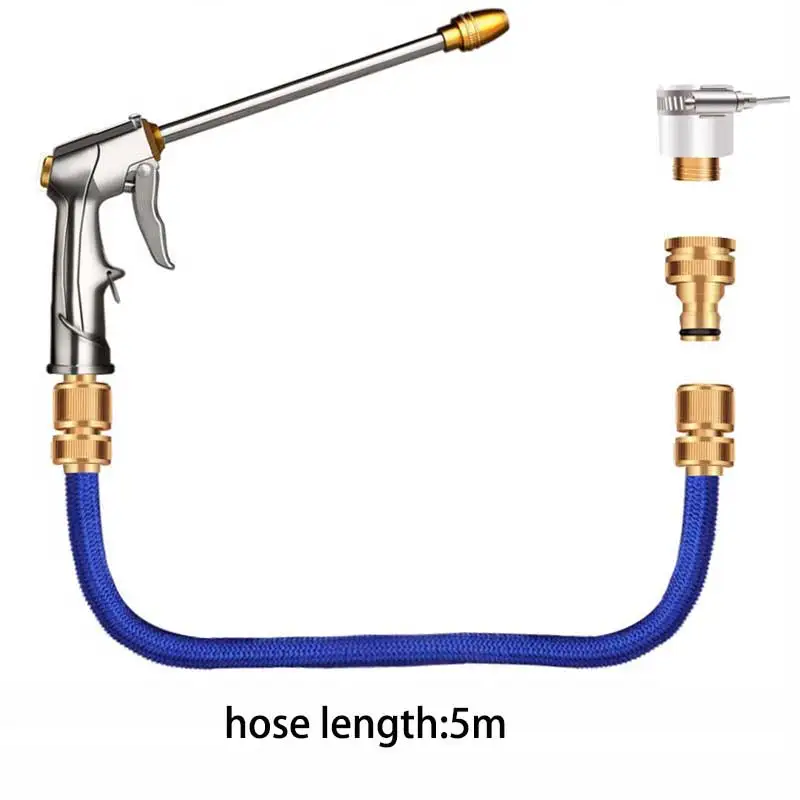 Пистолет для автомойки высокого давления пистолет для глубокой очистки от пыли автомобильный водяной пистолет для Karcher инструмент для очистки Удлинительный шланг - Цвет: 5m