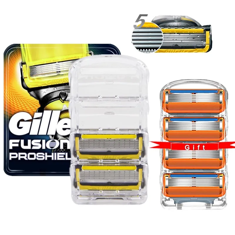 

Machine for Shaving Blades Gillette Fusion Proshield Razor Blades Straight Razor Replacement Heads Men Manual Shaver Blades
