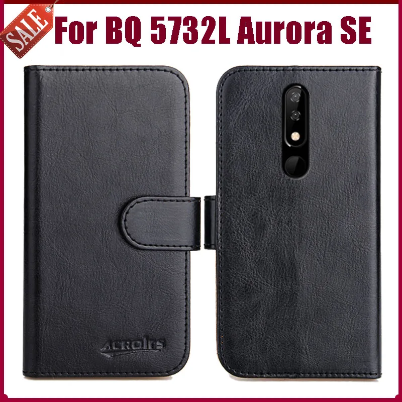 Лидер продаж! Флип чехол BQ 5732L Aurora SE 5 86 дюйма 6 цветов флип кошелек для с подставкой